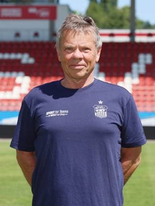 FSV Zwickau Teampräsentation Regionalliga NO Hygienebeauftragter Dr. med. Hans-Jürgen Lambrecht ; FSV Zwickau ; Regionalliga NordOst, Porträttermin 2024 2025 , Zwickau, 15.07.2024, GGZ Arena, Fussball ,