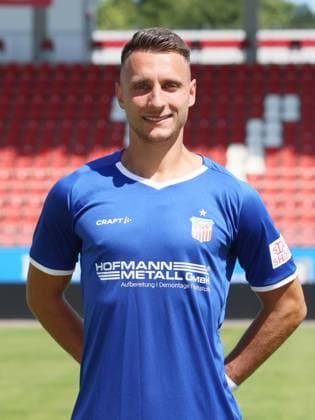 FSV Zwickau Teampräsentation Regionalliga NO Torhüter Lucas Hiemann ; FSV Zwickau ; Regionalliga NordOst, Porträttermin 2024 2025 , Zwickau, 15.07.2024, GGZ Arena, Fussball ,