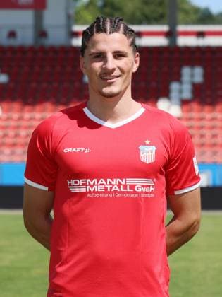 FSV Zwickau Teampräsentation Regionalliga NO Veron Dobruna ; FSV Zwickau ; Regionalliga NordOst, Porträttermin 2024 2025 , Zwickau, 15.07.2024, GGZ Arena, Fussball ,
