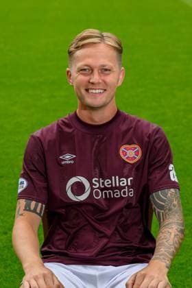 Fußball, Hearts of Midlothian Porträttermin 2024 2025 Heart of Midlothian 24 07 2024. 2024_25 Head Shots Frankie Kent of Hearts profile picture for Heart of Midlothian at Tynecastle Park, Edinburgh, Scotland on 24 July 2024. Edinburgh Tynecastle Park Edinburgh Scotland Editorial use only , Copyright: xMalcolmxMackenzie HeartsxFCx PSI-20050-0011