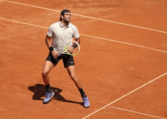Matteo Berrettini (ITA) Tennis - Generali Open Kitzbuehel 2024 - ATP, Tennis Herren 250 - Kitzbuehler Tennis Club - Kitzbuehel - Tirol - Oesterreich - 25 July 2024. Copyright: xJuergenxHasenkopfx