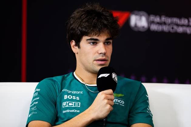 STROLL Lance (can), Aston Martin F1 Team AMR24, portrait press conference, PK, Pressekonferenz during the Formula 1 Rolex Belgian Grand Prix 2024, 14th round of the 2024 Formula One World Championship, WM, Weltmeisterschaft from July 26 to 28, 2024 on the Circuit de Spa-Francorchamps, in Stavelot, Belgium - F1 - BELGIAN GRAND PRIX 2024 DPPI Panoramic 240725_R14_BELGIO_DP__F_18303.CR2 -Aprimorado-NR