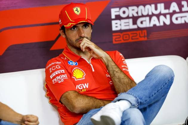 55 Carlos Sainz (ESP, Scuderia Ferrari HP), F1 Grand Prix of Belgium at Circuit de Spa-Francorchamps on July 25, 2024 in Spa-Francorchamps, Belgium. (Photo by HOCH ZWEI) Spa-Francorchamps Belgium