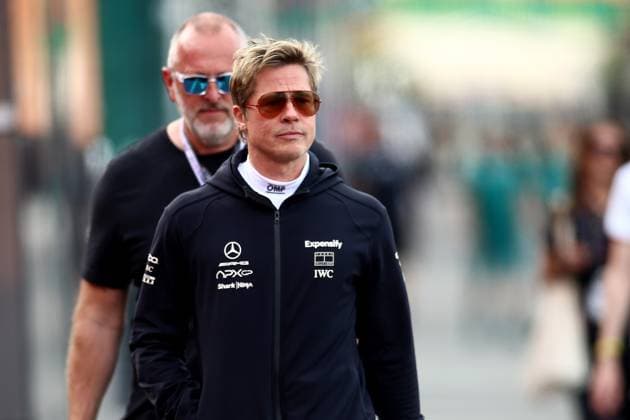25.07.2024, xsvx, Motorsport FIA Formel 1, Großer Preis von Belgien 2024 emspor, v.l. Brad Pitt Team APXGP Apex Sonny Hayes (FIA REGULATIONS PROHIBIT ANY USE OF PHOTOGRAPHS as IMAGE SEQUENCES and or QUASI-VIDEO) Spa