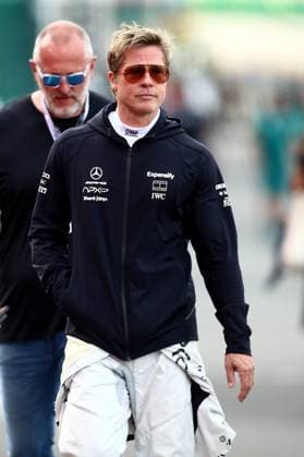 25.07.2024, xsvx, Motorsport FIA Formel 1, Großer Preis von Belgien 2024 emspor, v.l. Brad Pitt Team APXGP Apex Sonny Hayes (FIA REGULATIONS PROHIBIT ANY USE OF PHOTOGRAPHS as IMAGE SEQUENCES and or QUASI-VIDEO) Spa