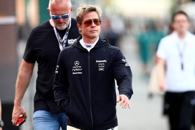 25.07.2024, xsvx, Motorsport FIA Formel 1, Großer Preis von Belgien 2024 emspor, v.l. Brad Pitt Team APXGP Apex Sonny Hayes (FIA REGULATIONS PROHIBIT ANY USE OF PHOTOGRAPHS as IMAGE SEQUENCES and or QUASI-VIDEO) Spa