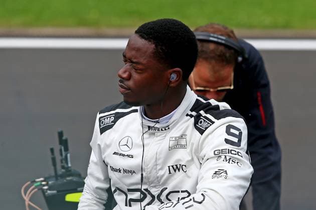 25.07.2024, xsvx, Motorsport FIA Formel 1, Großer Preis von Belgien 2024 emspor, v.l. Damson Idris Team APXGP Apex Joshua Pearce (FIA REGULATIONS PROHIBIT ANY USE OF PHOTOGRAPHS as IMAGE SEQUENCES and or QUASI-VIDEO) Spa