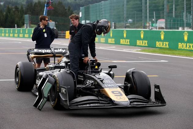 25.07.2024, xsvx, Motorsport FIA Formel 1, Großer Preis von Belgien 2024 emspor, v.l. Damson Idris Team APXGP Apex Joshua Pearce Auto (FIA REGULATIONS PROHIBIT ANY USE OF PHOTOGRAPHS as IMAGE SEQUENCES and or QUASI-VIDEO) Spa
