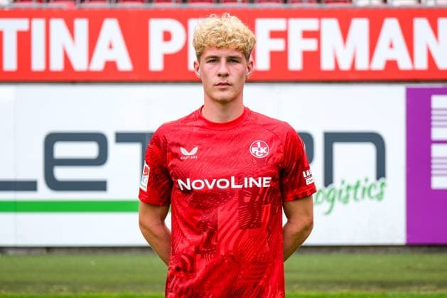Mika Haas (1. FC Kaiserslautern, 22), GER, 1. FC Kaiserslautern, 2. Bundesliga, Portraettermin 2024 2025, 25.07.2024. GER, 1. FC Kaiserslautern, 2. Bundesliga, Portraettermin 2024 2025, 25.07.2024. Kaiserslautern
