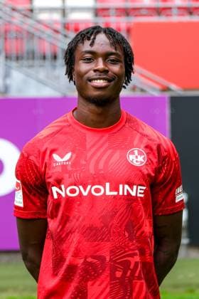 Dickson Abiama (1. FC Kaiserslautern, 40), GER, 1. FC Kaiserslautern, 2. Bundesliga, Portraettermin 2024 2025, 25.07.2024. GER, 1. FC Kaiserslautern, 2. Bundesliga, Portraettermin 2024 2025, 25.07.2024. Kaiserslautern