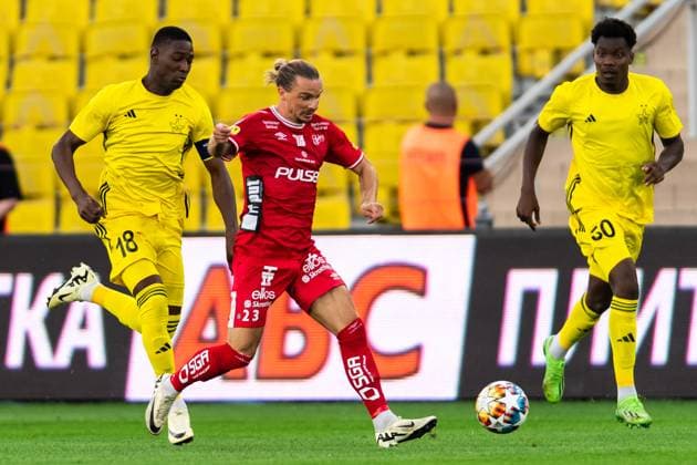 240725 Niklas Hult of Elfsborg during the UEFA Europa League qualification match between Sheriff Tiraspol and Elfsborg on July 25, 2024 in Tiraspol. Photo: Alex Nicodim BILDBYRAN COP 282 AN0008 fotboll football soccer fotball uefa europa league sheriff tiraspol elfsborg bbeng qualification Copyright: ALEXxNICODIM BB240725ZO014