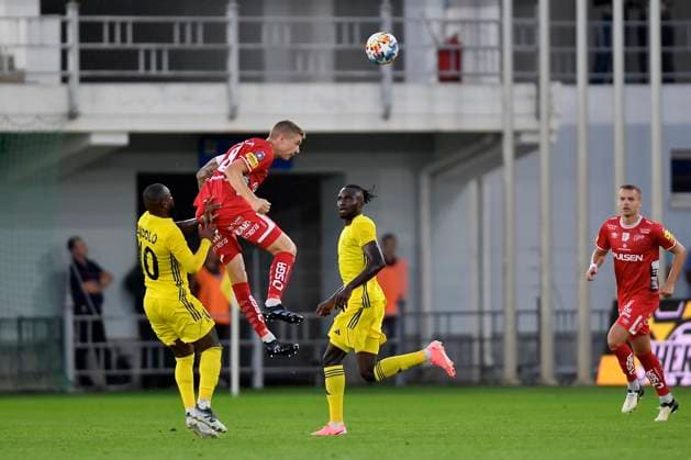 240725 Sebastian Holmen of Elfsborg during the UEFA Europa League qualification match between Sheriff Tiraspol and Elfsborg on July 25, 2024 in Tiraspol. Photo: Alex Nicodim BILDBYRAN COP 282 AN0008 fotboll football soccer fotball uefa europa league sheriff tiraspol elfsborg bbeng qualification Copyright: ALEXxNICODIM BB240725ZK036