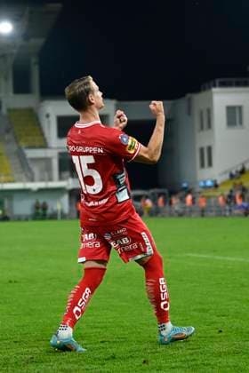 240725 Simon Hedlund of IF Elfsborg celebrates after the 0-1 goal during the UEFA Europa League qualification match between Sheriff Tiraspol and Elfsborg on July 25, 2024 in Tiraspol. Photo: Alex Nicodim BILDBYRAN COP 282 AN0008 fotboll football soccer fotball uefa europa league sheriff tiraspol elfsborg bbeng qualification jubel Copyright: ALEXxNICODIM BB240725ZC036