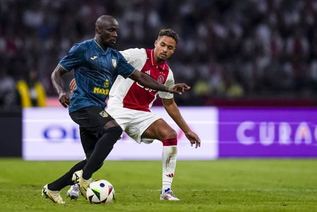 AMSTERDAM , 25-07-2024,JohanCruijff ArenA , Season 2024-2025. UEFA Europa League Second qualifying round Football between Ajax and Vojvodina, Ajax player Devyne Rensch Ajax - Vojvodina  x25835244x Copyright: