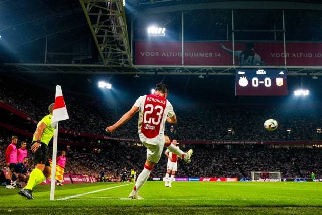 AMSTERDAM , 25-07-2024, JohanCruijff ArenA , Season 2024-2025. UEFA Europa League Second qualifying round Football between Ajax and Vojvodina , Ajax player Steven Berghuis Ajax - Vojvodina  x25835777x Copyright:
