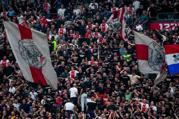 AMSTERDAM , 25-07-2024, JohanCruijff ArenA , Season 2024-2025. UEFA Europa League Second qualifying round Football between Ajax and Vojvodina , fans of Ajax Ajax - Vojvodina  x25837058x Copyright: