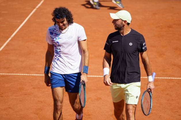 Generali Open ATP, Tennis Herren 250 2024; Kitzbühel, 26.07.2024 Skander Mansouri (TUN, Tunesien) und Santiago Gonzales (MEX, Mexico); Generali Open 2024, ATP 250, Sportpark Kitzbühel am 26.07.2024, Kitzbühel. Copyright: xBEAUTIFULxSPORTSx Pajonkx