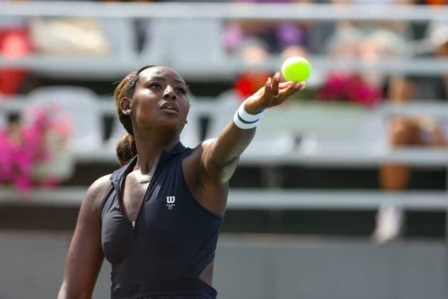 Sport Bilder des Tages WARSZAWA 26.07.2024 TURNIEJ WTA, Tennis Damen 125 POLISH OPEN --- TENNIS TOURNAMENT WTA 125 POLISH OPEN IN WARSAW ALYCIA PARKS FOT. ANNA KLEPACZKO FOTOPYK NEWSPIX.PL --- Newspix.pl  240726LUM055