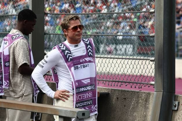 F1 Belgian Grand Prix 2024 Practice 2 Brad Pitt during second practice ahead of the Formula 1 Belgian Grand Prix at Spa-Francorchamps in Spa, Belgium on July 26, 2024. Spa Belgium  Copyright: xJakubxPorzyckix originalFilename:porzycki-f1belgia240726_npiMy.jpg
