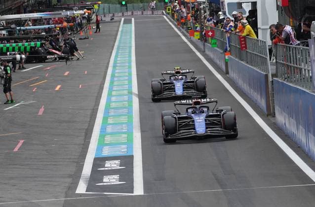 Formula 1 Rolex Belgian Grand Prix 2024 26.07.2024, Circuit de Spa-Francorchamps, Spa-Francorchhamps, Formula 1 Rolex Belgian Grand Prix 2024 , im Bild Alexander Albon (GBR), Williams Racing, Logan Sargeant (USA)