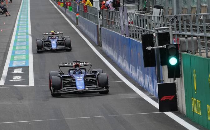 Formula 1 Rolex Belgian Grand Prix 2024 26.07.2024, Circuit de Spa-Francorchamps, Spa-Francorchhamps, Formula 1 Rolex Belgian Grand Prix 2024 , im Bild Alexander Albon (GBR), Williams Racing, Logan Sargeant (USA)
