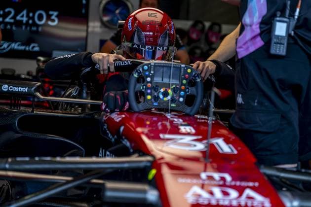 Stavelot - 26-07-2024, Circuit de Spa-Francorchamps, Esteban Ocon, Deadpool movie promotion at the Formula 1 Belgian Grand Prix 2024 Friday Formula 1 Belgium Grand Prix 2024 Friday  x25844351x Copyright: