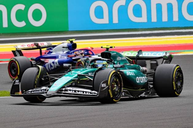 Stavelot, Belgien 26.- 28. Juli 2024: FIA - Formel 1 - WM - Großer Preis Belgien - Circuit de Spa-Francorchamps - 2024 Im Bild: Fernando Alonso (ESP), Yuki Tsunoda (JPN) Circuit de Spa-Francorchamps Copyright: xFotostandx xHorstxBernhardtx