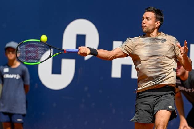 TENNIS - ATP, Tennis Herren Generali Open 2024 KITZBUEHEL,AUSTRIA,27.JUL.24 - TENNIS - ATP World Tour, Generali Open. Image shows Andreas Mies (GER).  GEPAxpictures xDanielxSchoenherr