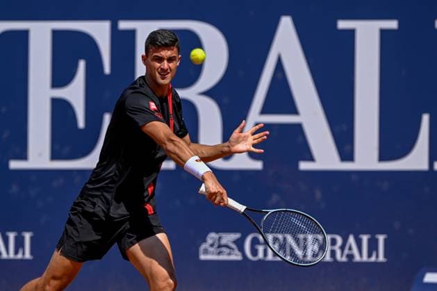 TENNIS - ATP, Tennis Herren Generali Open 2024 KITZBUEHEL,AUSTRIA,27.JUL.24 - TENNIS - ATP World Tour, Generali Open. Image shows Alexander Erler (AUT).  GEPAxpictures xDanielxSchoenherr