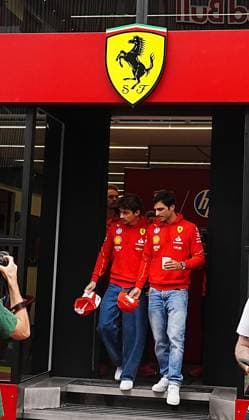 Formula 1 Rolex Belgian Grand Prix 2024 27.07.2024, Circuit de Spa-Francorchamps, Spa-Francorchhamps, Formula 1 Rolex Belgian Grand Prix 2024 , im Bild Charles Leclerc (MCO), Scuderia Ferrari HP, Carlos Sainz Jr. (ESP)