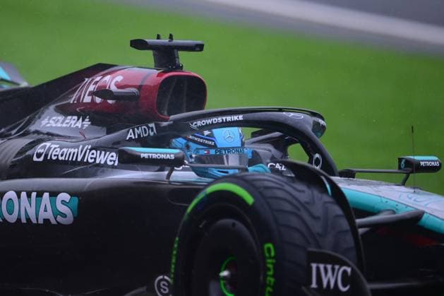 F1 Grand Prix of Belgium - Qualifying George Russell of Mercedes-AMG Petronas is driving his single-seater during qualifying of the Belgian GP, the 14th race of the Formula 1 World Championship, WM, Weltmeisterschaft in Spa-Francorchamps Circuit, Stavelot, Wallonia, Belgium, on July 27, 2024. Stavelot Belgium  Copyright: xAndreaxDiodatox originalFilename:diodato-notitle240727_npIdR.jpg