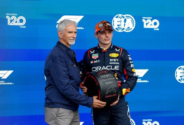 Damon Hill, 1 Max Verstappen (NLD, Oracle Red Bull Racing), F1 Grand Prix of Belgium at Circuit de Spa-Francorchamps on July 27, 2024 in Spa-Francorchamps, Belgium. (Photo by HOCH ZWEI) Spa-Francorchamps Belgium