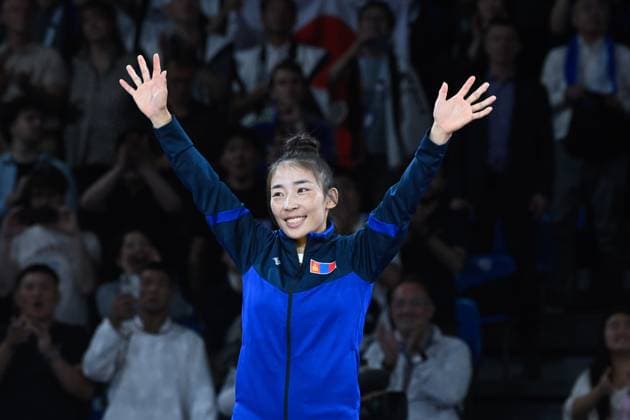 B Babuudorj ( MGL ) during the 2024 Judo Olympics Games at Arena Champ de Mars on July 27, 2024 in Paris, France. ( Photo by federico pestellini DPPI Panoramic ) - JO 2024 : JUDO - Jeux Olympiques 2024 - Paris2024 - Paris - 27 07 2024 DPPI Panoramic 