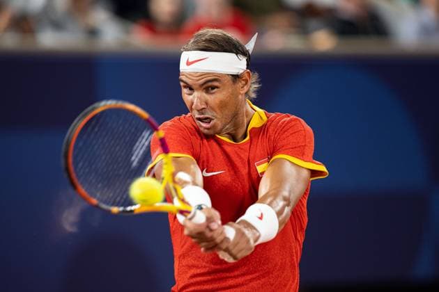 Bilder des Jahres 2024, Sport 07 Juli Sport Themen der Woche KW30 Sport Bilder des Tages FRA, Olympische Spiele Paris 2024, Tennis Herren Doppel, 27.07.2024 Nadal Alcaraz (ESP) vs Gonzalez Molteni (ARG) FRA, Olympische Spiele Paris 2024, Tennis 27.07.2024 Paris *** FRA, Olympic Games Paris 2024, Tennis Mens Doubles, 27 07 2024 Nadal Alcaraz ESP vs Gonzalez Molteni ARG FRA, Olympic Games Paris 2024, Tennis 27 07 2024 Paris Copyright: xEibner-Pressefoto RogerxBuerkex EP_RBE