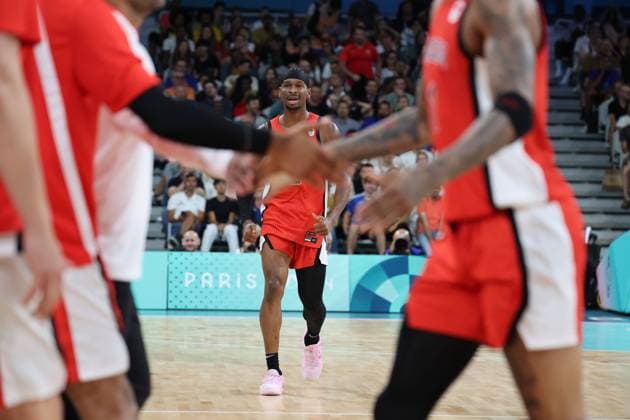 Shai GILGEOUS-ALEXANDER (Canada) Mens basketball, Greece vs Canada, Men s preliminary round during the Olympic Games, Olympische Spiele, Olympia, OS Paris 2024 JO 2024 : BASKET BALL - Grece vs Canada - Jeux Olympiques 2024 - Paris2024 - Lille - 27 07 2024 DPPI Panoramic 