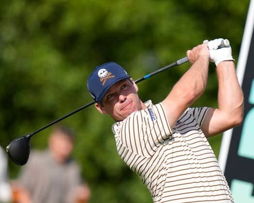 27th July 2024; JCB Golf &amp; Country Club, Rocester, Uttoxeter, England; LIV UK Golf League, Round 2; Paul Casey of the Crushers GC plays from the 15th tee during round two  ActionPlus12673192 StevenxFlynn