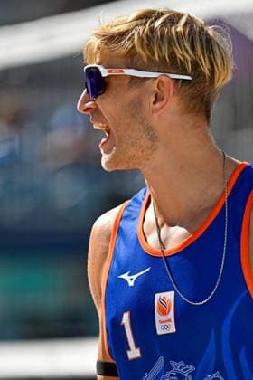 Olympische Spiele (Beachvolleyball); Paris 28.07.2024 Vorrunde, Herren, NED vs ITA, Steven Van De Velde Copyright: xBEAUTIFULxSPORTS TomxBlochx