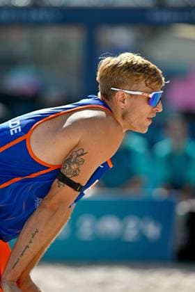 Olympische Spiele (Beachvolleyball); Paris 28.07.2024 Vorrunde, Herren, NED vs ITA, Steven Van De Velde Copyright: xBEAUTIFULxSPORTS TomxBlochx