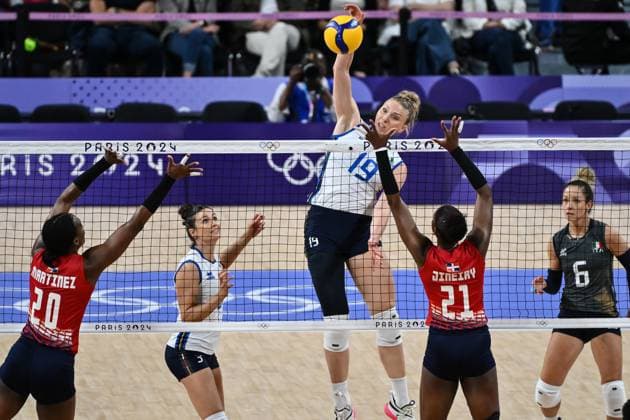 Parigi (Francia) 28 07 2024 - Olimpiadi Parigi 2024 volley Italia-Repubblica Dominicana foto Image nella foto: Sarah Fahr 