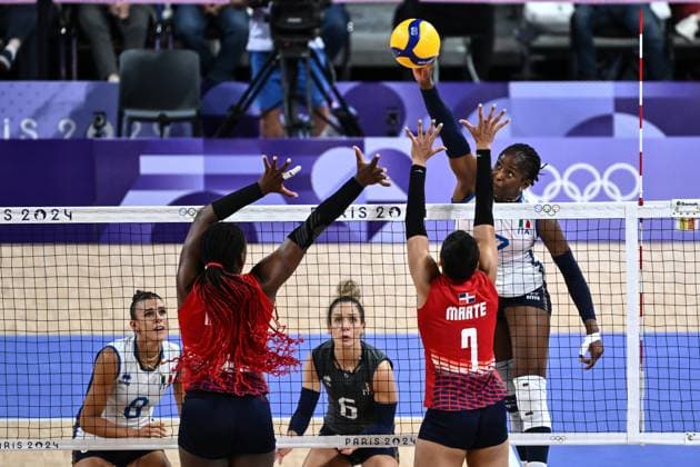 Parigi (Francia) 28 07 2024 - Olimpiadi Parigi 2024 volley Italia-Repubblica Dominicana foto Image nella foto: Myriam Sylla 