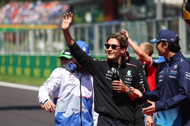 RUSSELL George (gbr), Mercedes AMG F1 Team W15, portrait during the Formula 1 Rolex Belgian Grand Prix 2024, 14th round of the 2024 Formula One World Championship, WM, Weltmeisterschaft from July 26 to 28, 2024 on the Circuit de Spa-Francorchamps, in Stavelot, Belgium - F1 - BELGIAN GRAND PRIX 2024 DPPI Panoramic  240728_R14_BELGIO_DP_AV6_3342