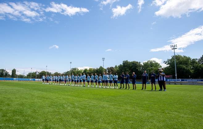 Fussball, Hertha BSC, Saison 2024 25, Saisoneröffnung, der Zweitliga-Kader stellte sich vor, 28.07. 2024,