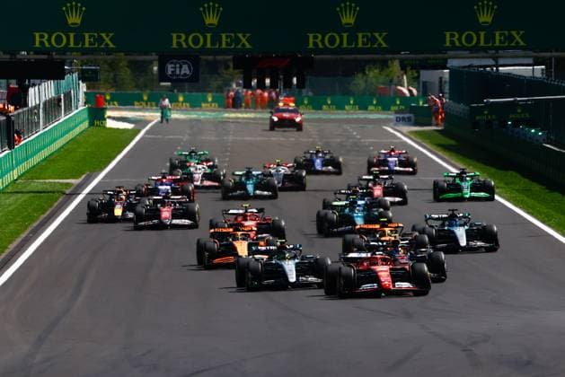 Sport Bilder des Tages F1 Belgian Grand Prix 2024 Start of the Formula 1 Belgian Grand Prix at Spa-Francorchamps in Spa, Belgium on July 27, 2024. Spa Belgium  Copyright: xJakubxPorzyckix originalFilename:porzycki-f1belgia240728_np3gm.jpg