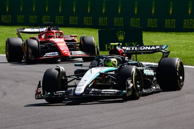 F1 Belgian Grand Prix 2024 Lewis Hamilton of Mercedes and Charles Leclerc of Ferrari during the Formula 1 Belgian Grand Prix at Spa-Francorchamps in Spa, Belgium on July 27, 2024. Spa Belgium  Copyright: xJakubxPorzyckix originalFilename:porzycki-f1belgia240728_np82k.jpg