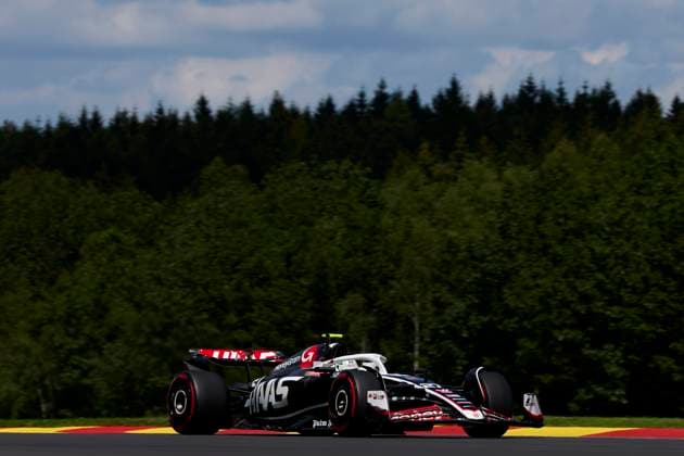 F1 Grand Prix of Belgium Nico Hulkenberg of Germany driving the (27) MoneyGram Haas F1 Team VF-24 Ferrari on track during the F1 Grand Prix of Belgium at Circuit de Spa-Francorchamps on July 28, 2024, in Spa, Belgium. Spa Circuit de Spa-Francorchamps Spa Belgium RL_GPF1BELG24_000857 Copyright: xRicardoxLarreinax