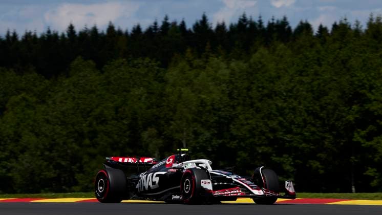 F1 Grand Prix of Belgium Nico Hulkenberg of Germany driving the (27) MoneyGram Haas F1 Team VF-24 Ferrari on track during the F1 Grand Prix of Belgium at Circuit de Spa-Francorchamps on July 28, 2024, in Spa, Belgium. Spa Circuit de Spa-Francorchamps Spa Belgium RL_GPF1BELG24_000858 Copyright: xRicardoxLarreinax
