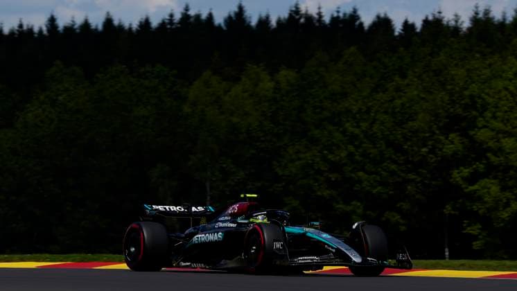 F1 Grand Prix of Belgium Lewis Hamilton of Great Britain driving the (44) Mercedes AMG Petronas F1 Team W15 on track during the F1 Grand Prix of Belgium at Circuit de Spa-Francorchamps on July 28, 2024, in Spa, Belgium. Spa Circuit de Spa-Francorchamps Spa Belgium RL_GPF1BELG24_000869 Copyright: xRicardoxLarreinax