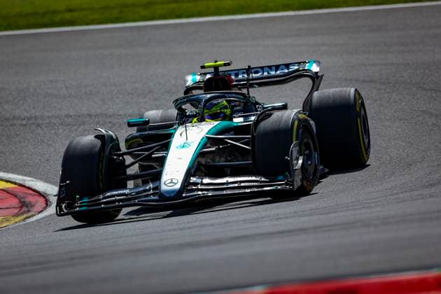 44 HAMILTON Lewis (gbr), Mercedes AMG F1 Team W15, action during the Formula 1 Rolex Belgian Grand Prix 2024, 14th round of the 2024 Formula One World Championship, WM, Weltmeisterschaft from July 26 to 28, 2024 on the Circuit de Spa-Francorchamps, in Stavelot, Belgium - F1 - BELGIAN GRAND PRIX 2024 DPPI Panoramic  240728_R14_BELGIO_DP_JFR62317