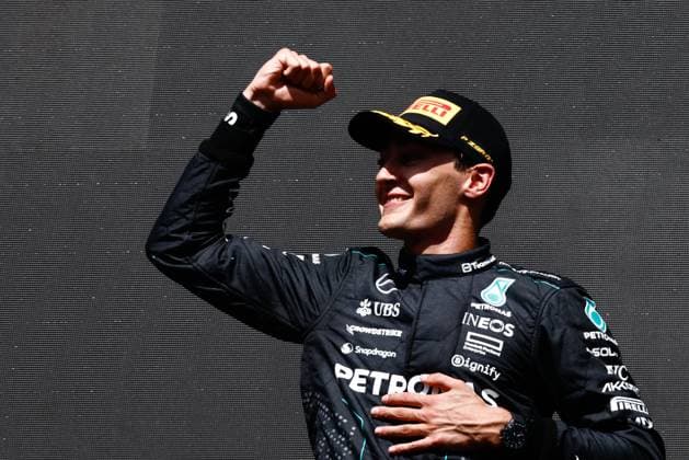 F1 Belgian Grand Prix 2024 George Russell of Mercedes after the Formula 1 Belgian Grand Prix at Spa-Francorchamps in Spa, Belgium on July 27, 2024. Spa Belgium  Copyright: xJakubxPorzyckix originalFilename:porzycki-f1belgia240728_np0pg.jpg
