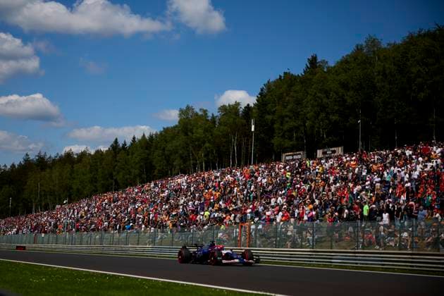 F1 Grand Prix of Belgium Daniel Ricciardo of Australia driving the (3) Visa Cash App RB Formula One Team VCARB 01 on track during the F1 Grand Prix of Belgium at Circuit de Spa-Francorchamps on July 28, 2024, in Spa, Belgium. Spa Circuit de Spa-Francorchamps Spa Belgium RL_GPF1BELG24_000948 Copyright: xRicardoxLarreinax
